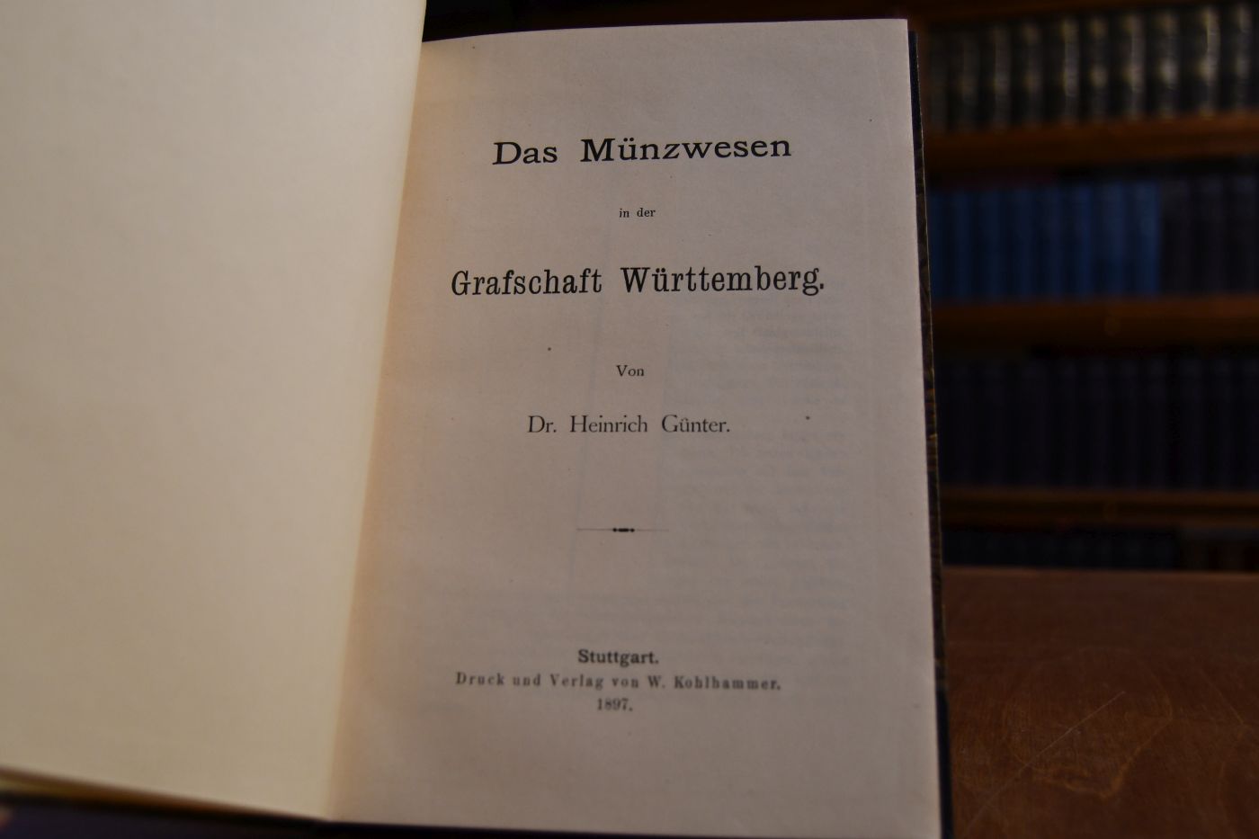 Das Münzwesen in der Grafschaft Württemberg.