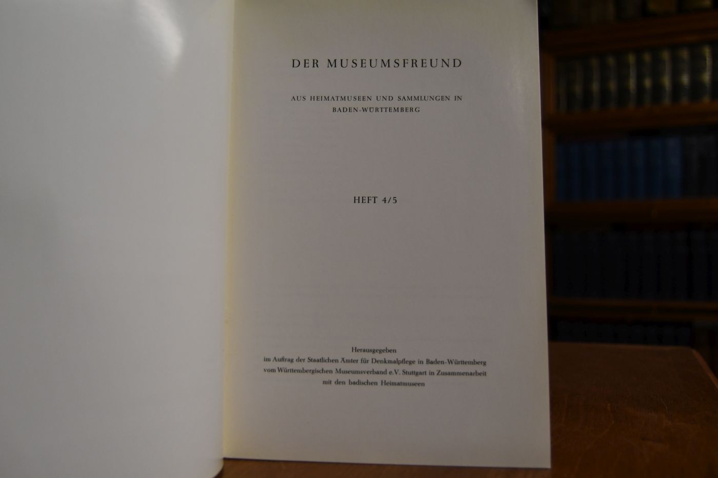 Der Museumsfreund. Aus Heimatmuseen und Sammlungen in Baden-Württemberg. Heft 4/5. Ziegel.