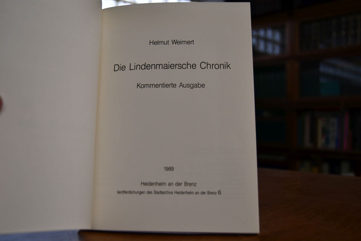 Die Lindenmaiersche Chronik. Kommentierte Ausgabe.