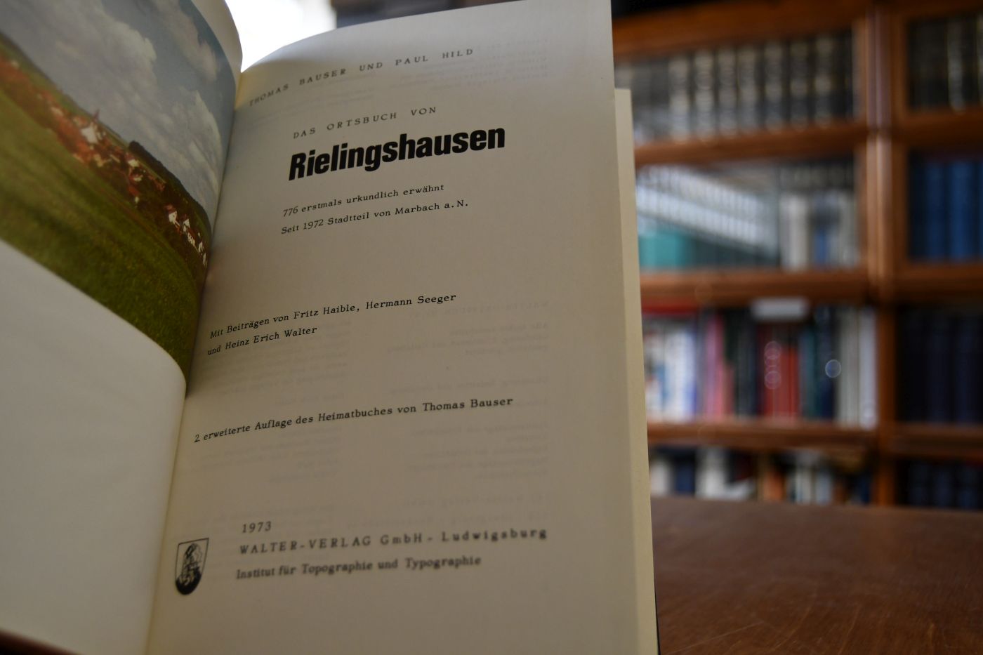 Das Ortsbuch von Rielingshausen. 776 erstmals urkundlich erwähnt. Seit 1972 Stadtteil von Marbach a.N.