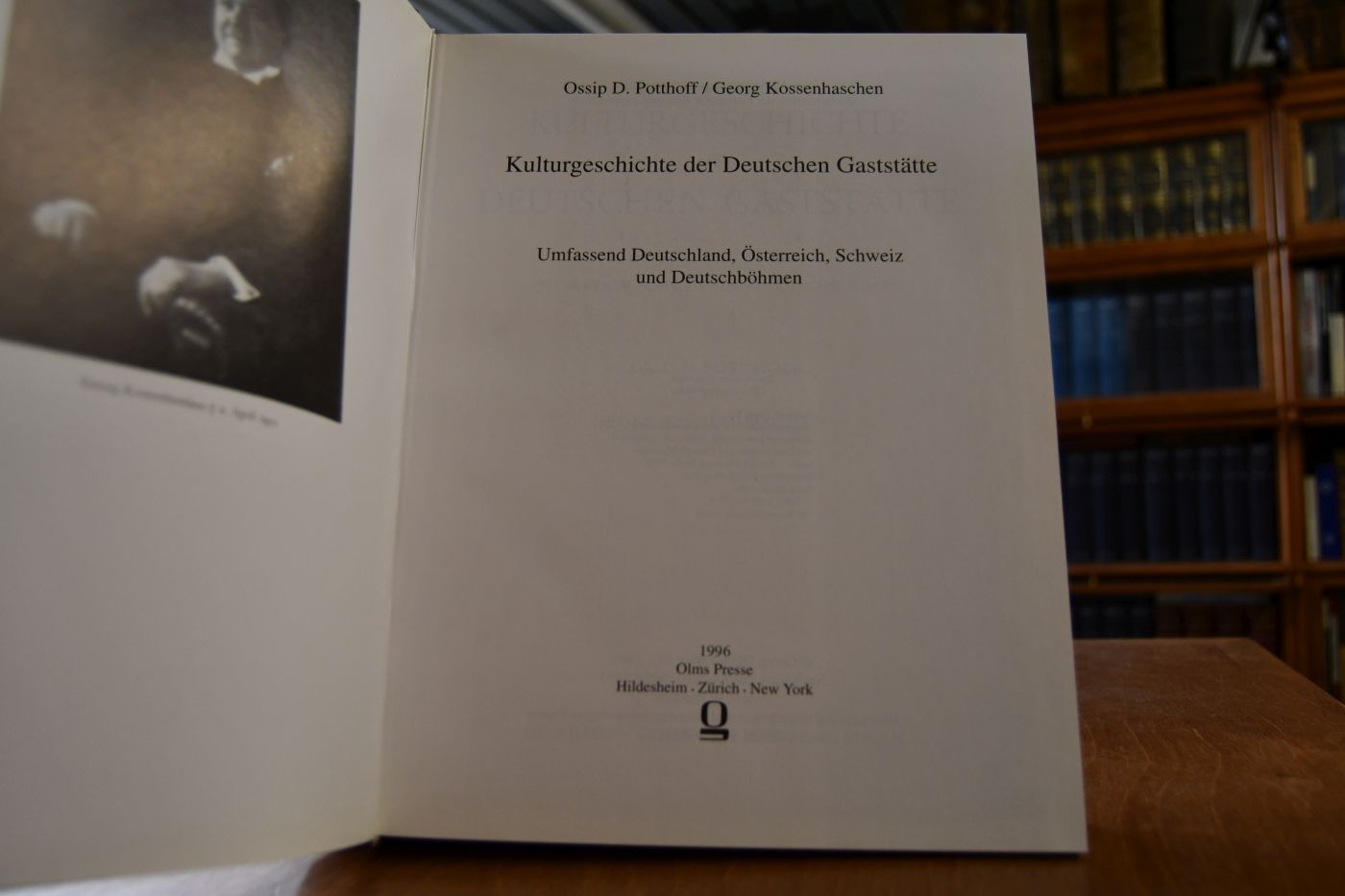 Kulturgeschichte der Deutschen Gaststätte. Umfassend Deutschland, Österreich, Schweiz und Deutschböhmen.