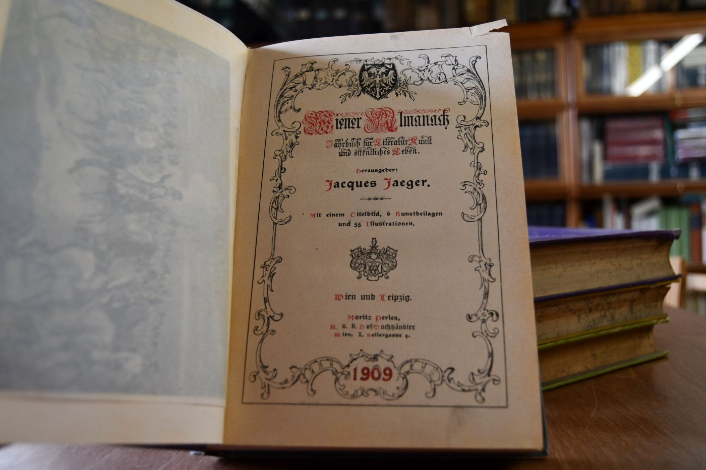 Wiener Almanach. Jahrbuch für Literatur, Kunst und öffentliches Leben. 1909, 1913, 1916/17, 1919.