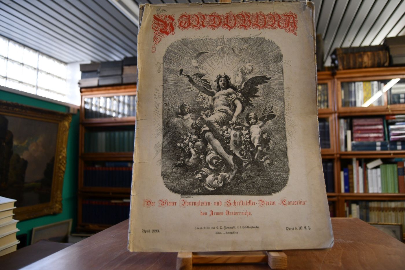Vindobona. Der Wiener Journalisten- und Schriftsteller-Verein "Concordia" den Armen Österreichs. April 1880.