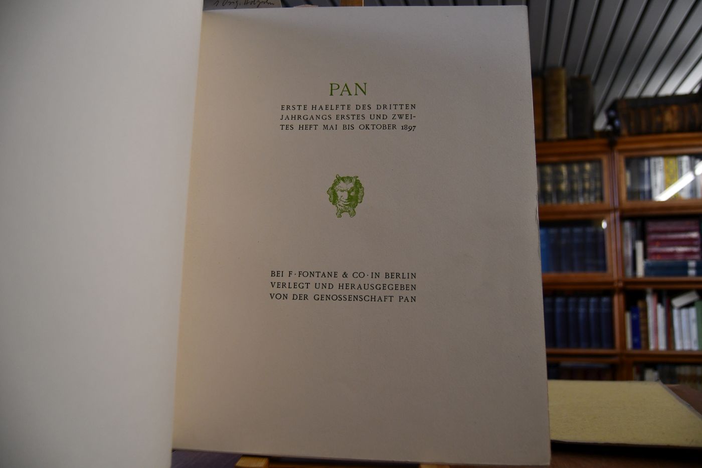 Pan. Dritter Jahrgang. Erstes Heft 1897.