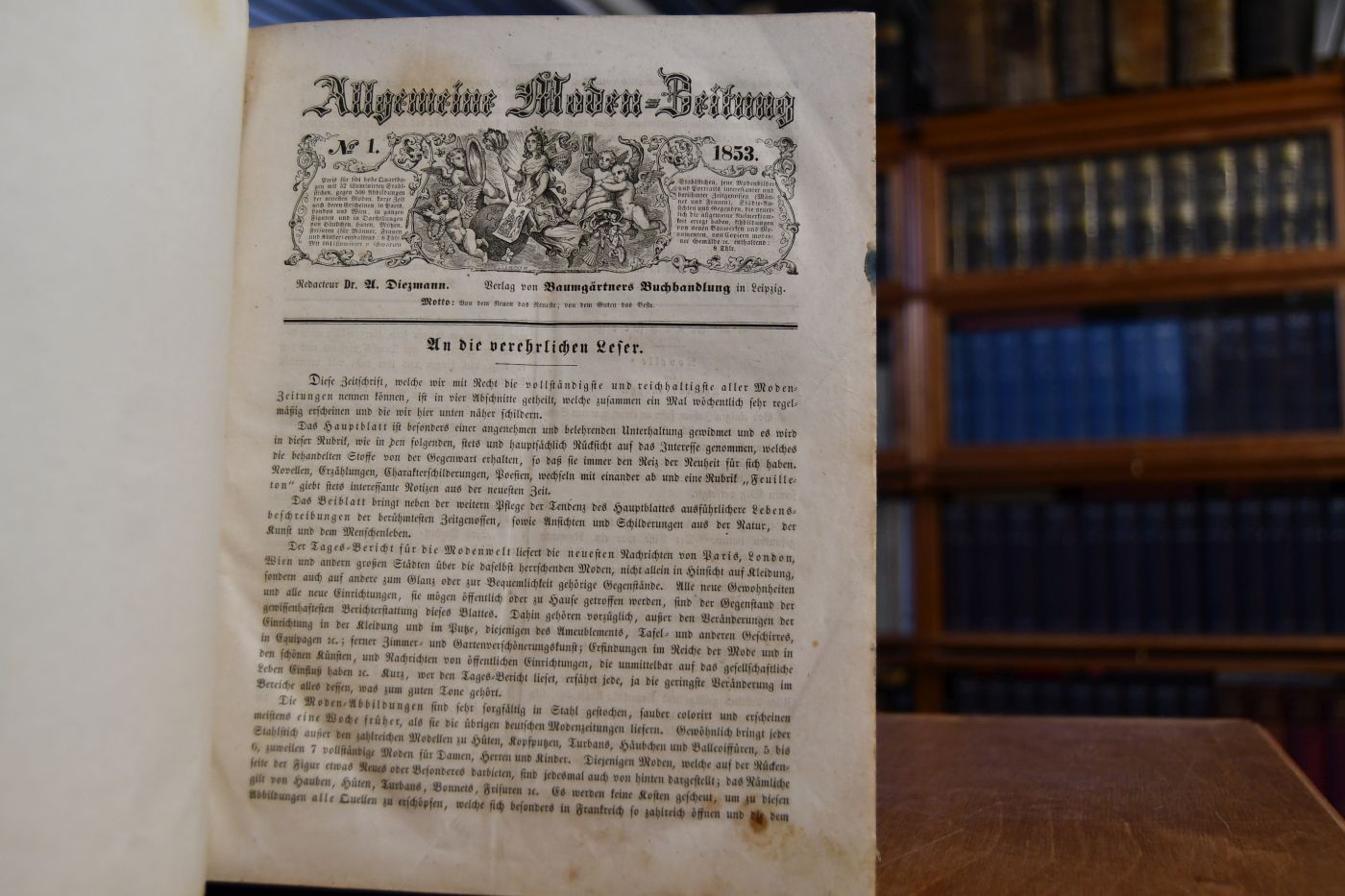 Allgemeine Moden-Zeitung Nr. 1 - 52, 1853 und Beiblatt zur Allgemeinen Moden-Zeitung Nr. 1 - 52, 1853.