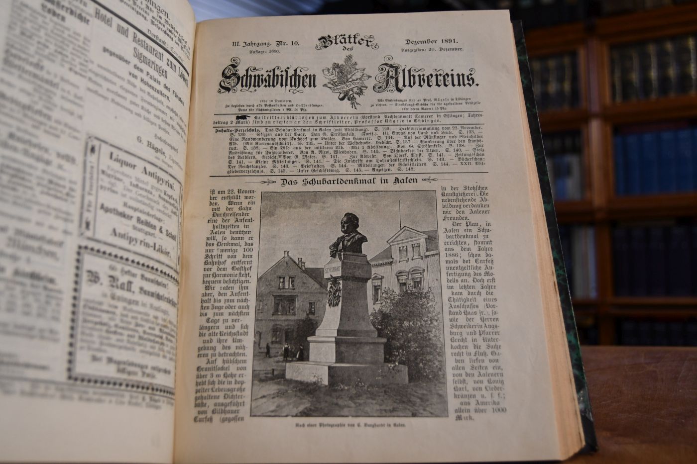 Blätter des Schwäbischen Albvereins. Jahrgang 1 - 53 (1889-1941); Jahrgang 55-75 (1949-1969).