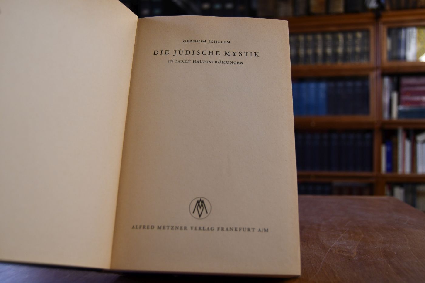 Die jüdische Mystik in ihren Hauptströmungen.