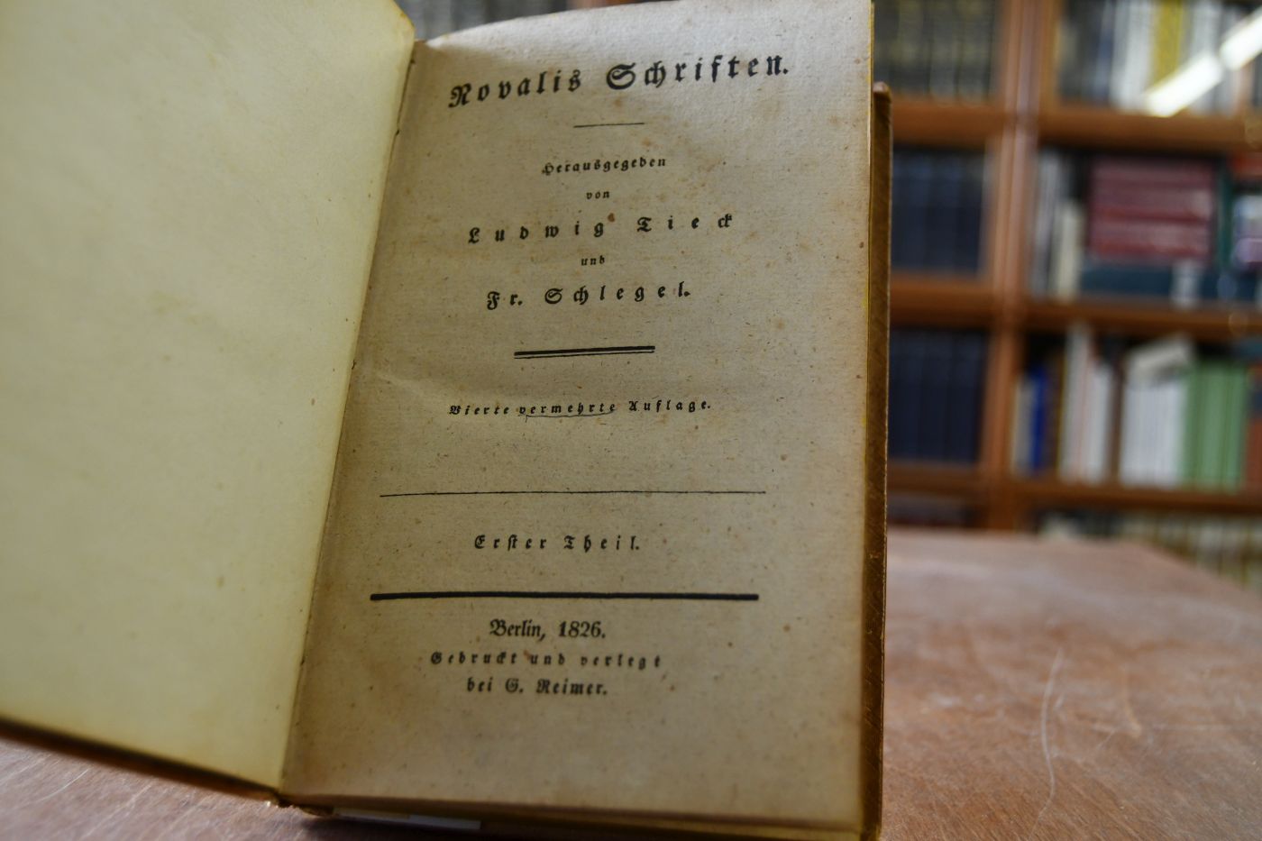 Novalis Schriften. Erster Theil.