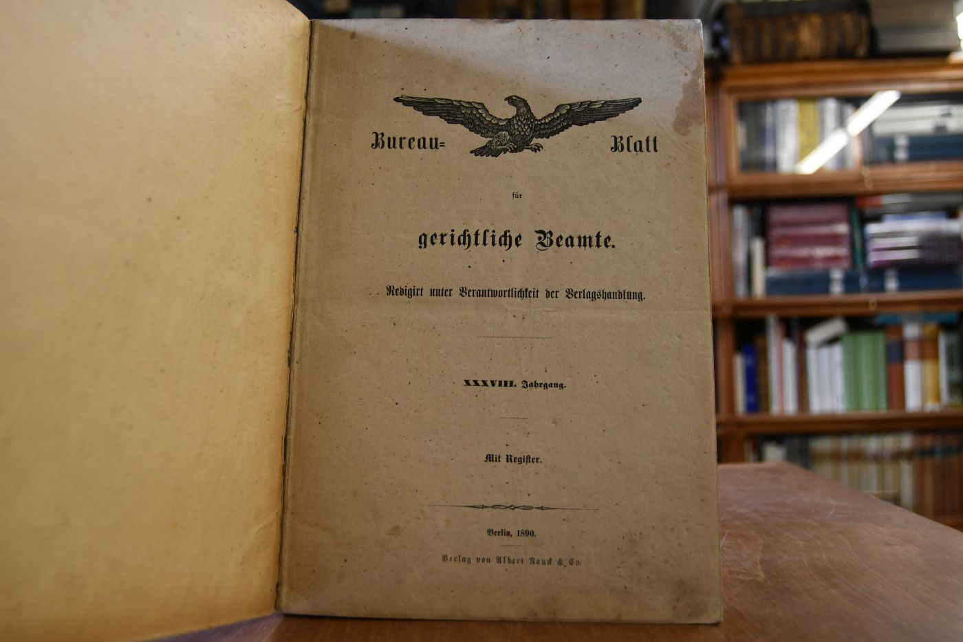Bureau-Blatt für gerichtliche Beamte. 38. Jahrgang.