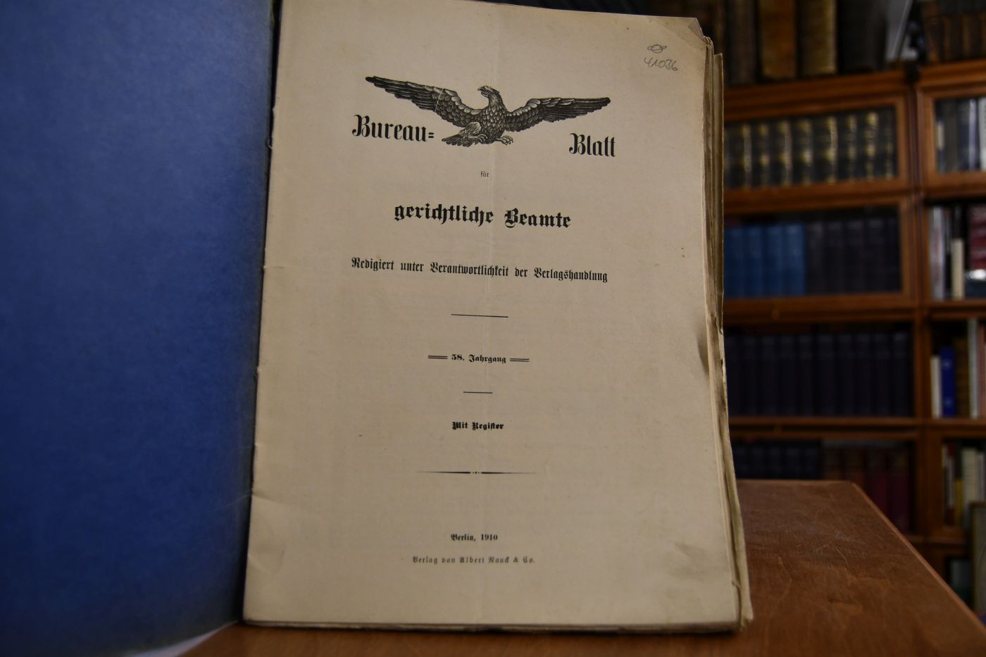 Bureau-Blatt für gerichtliche Beamte. 58. Jahrgang.
