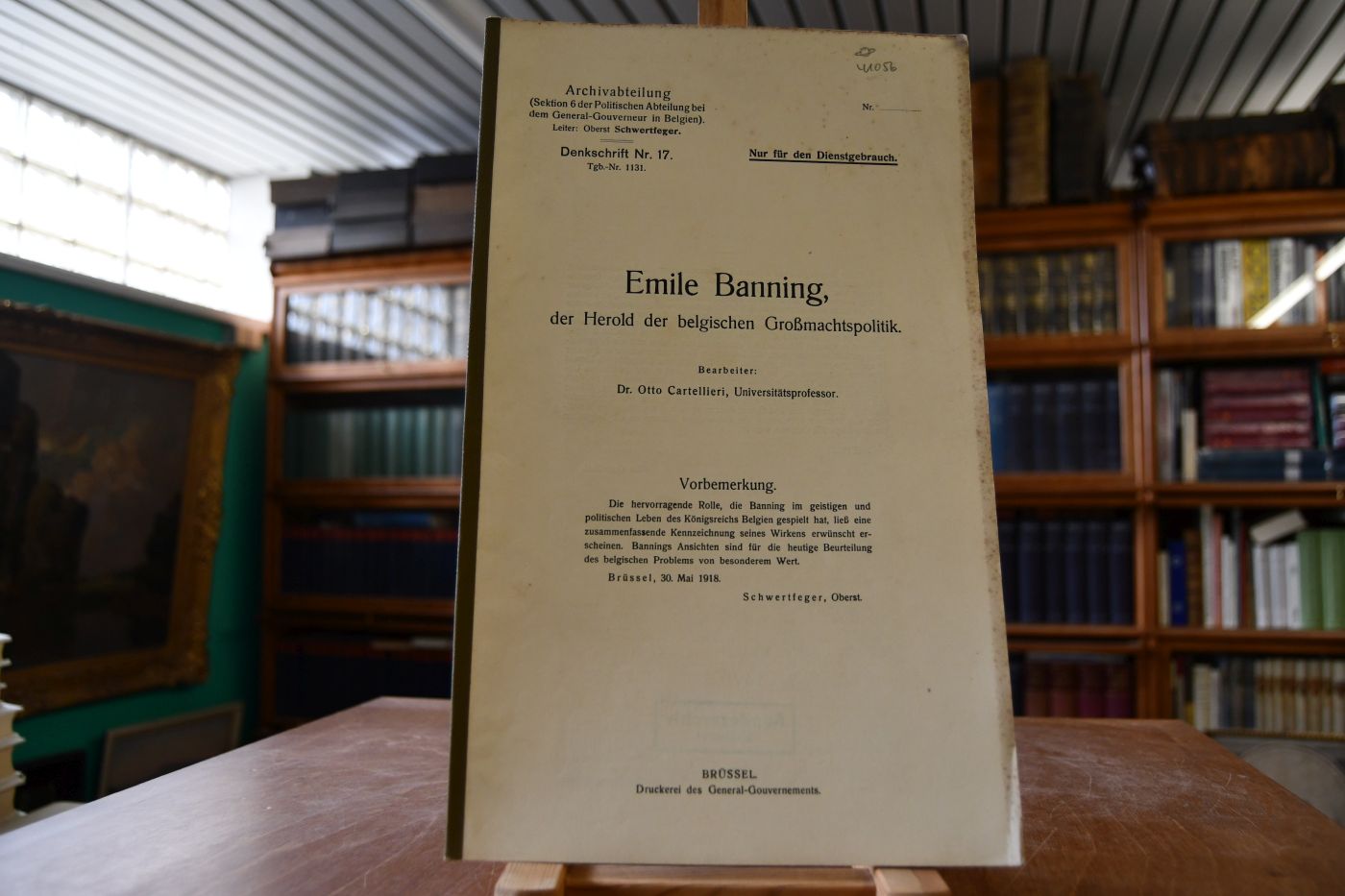 Emile Banning, der Herold der belgischen Großmachtspolitik.