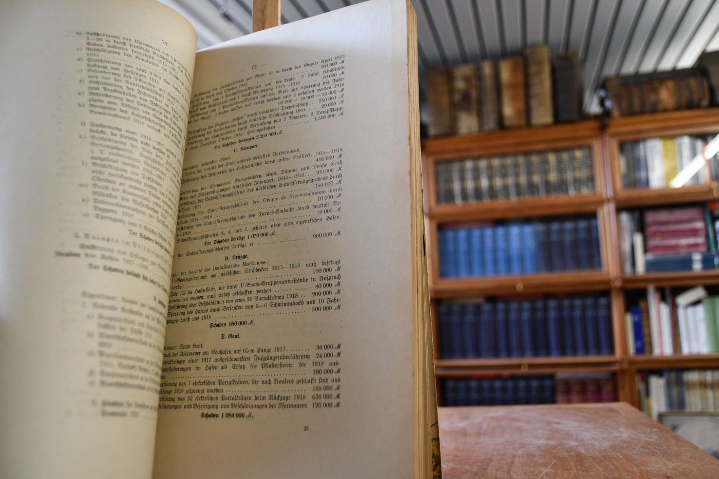 Denkschrift der Reichsentschädigungskommission über die vom Deutschen Reich zu vertretenden Kriegsschäden in Belgien.