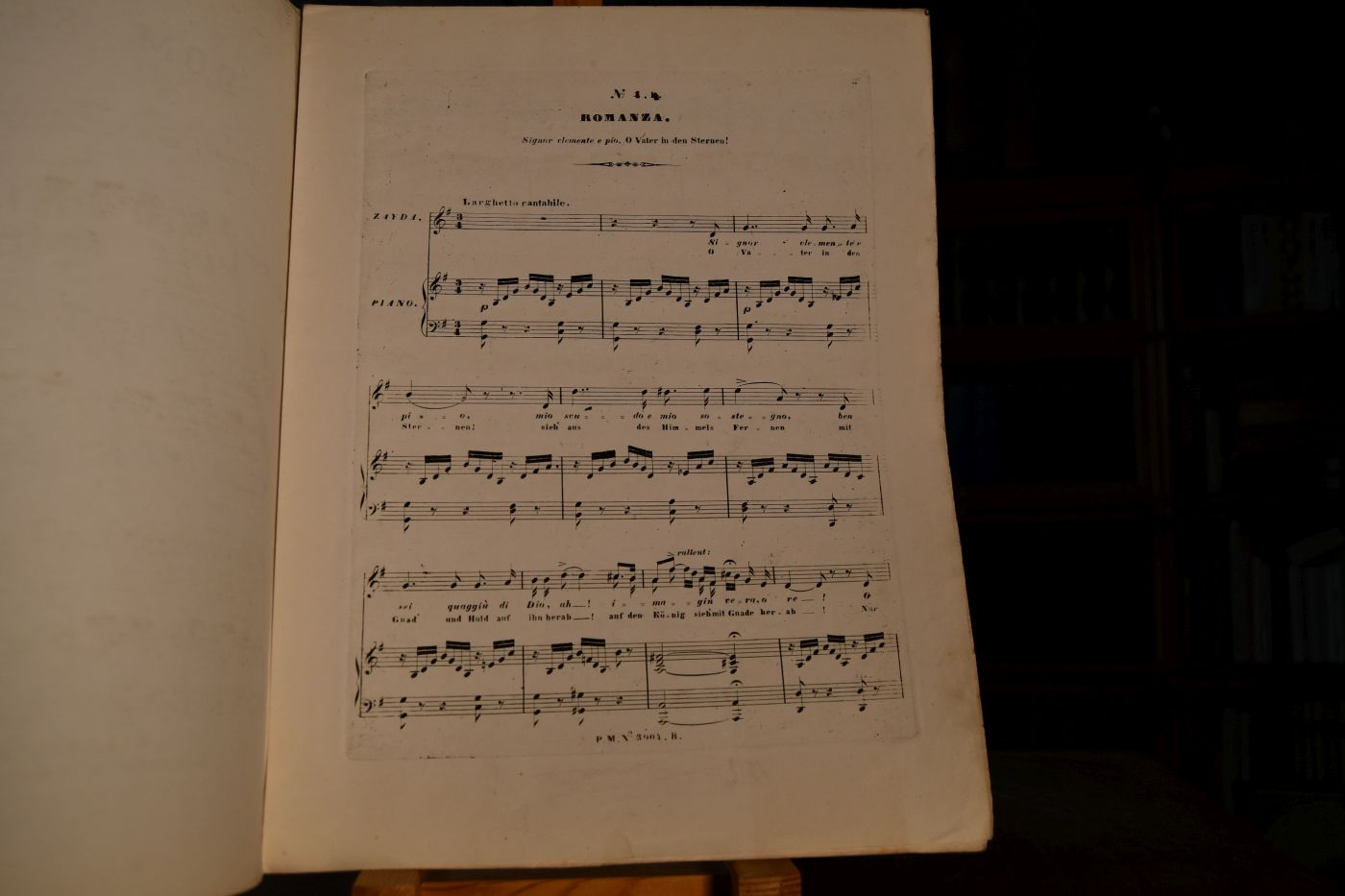 Dom Sebastian von Portugal. Grosse Oper in fünf Acten. Nach dem Französischen des M. E. Scribe von Leo Herz. Nr 4b. Romanze ohne Chor O Vater in den Sternen! (Sopran.)