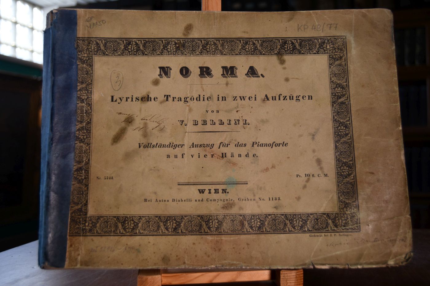 Norma. Lyrische Tragödie in zwei Aufzügen. Vollständiger Auszug für das Pianoforte auf vier Hände.