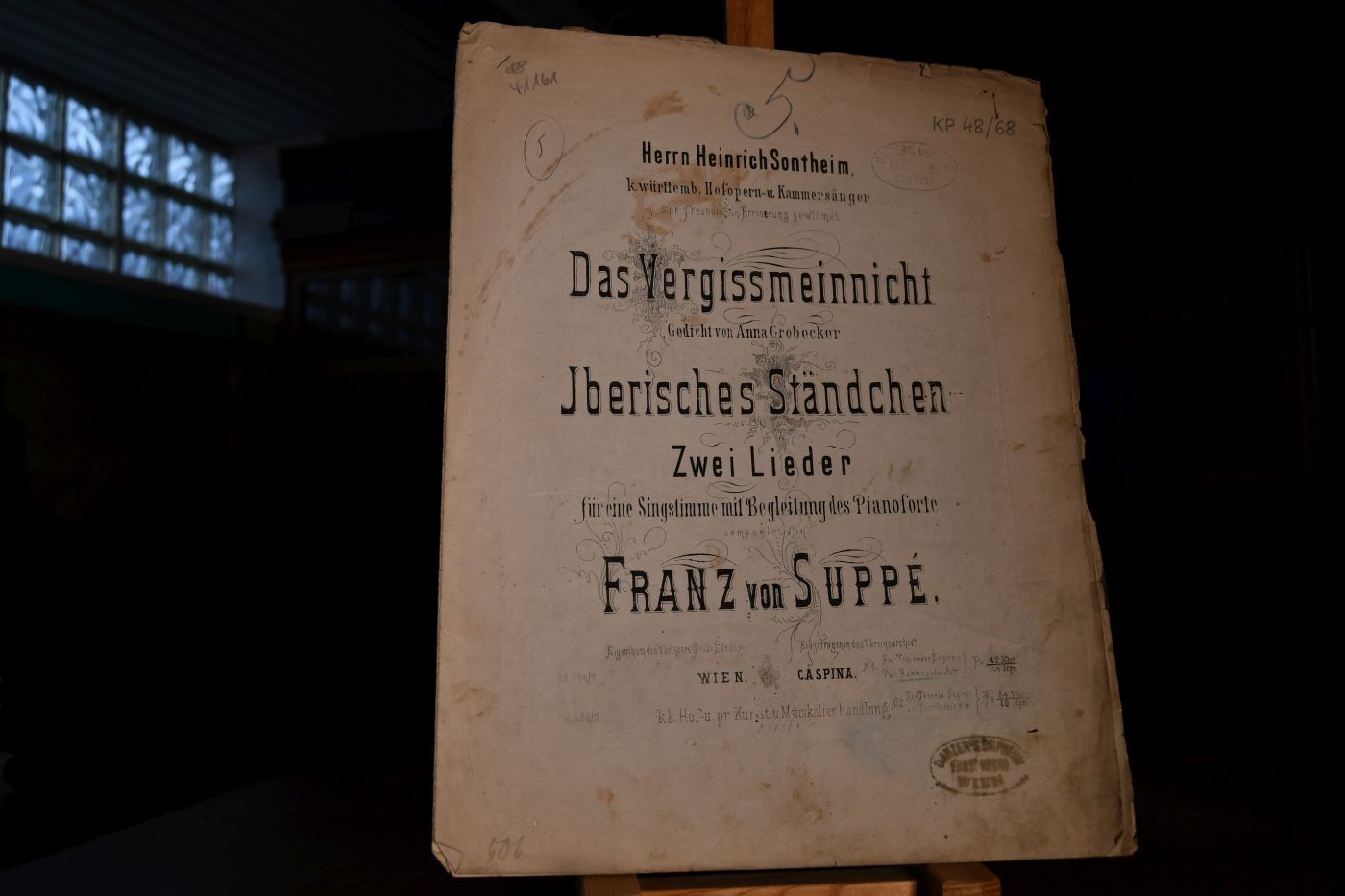 Das Vergissmeinnicht. Iberisches Ständchen. Zwei Lieder für eine Singstimme mit Begleitung des Pianoforte.