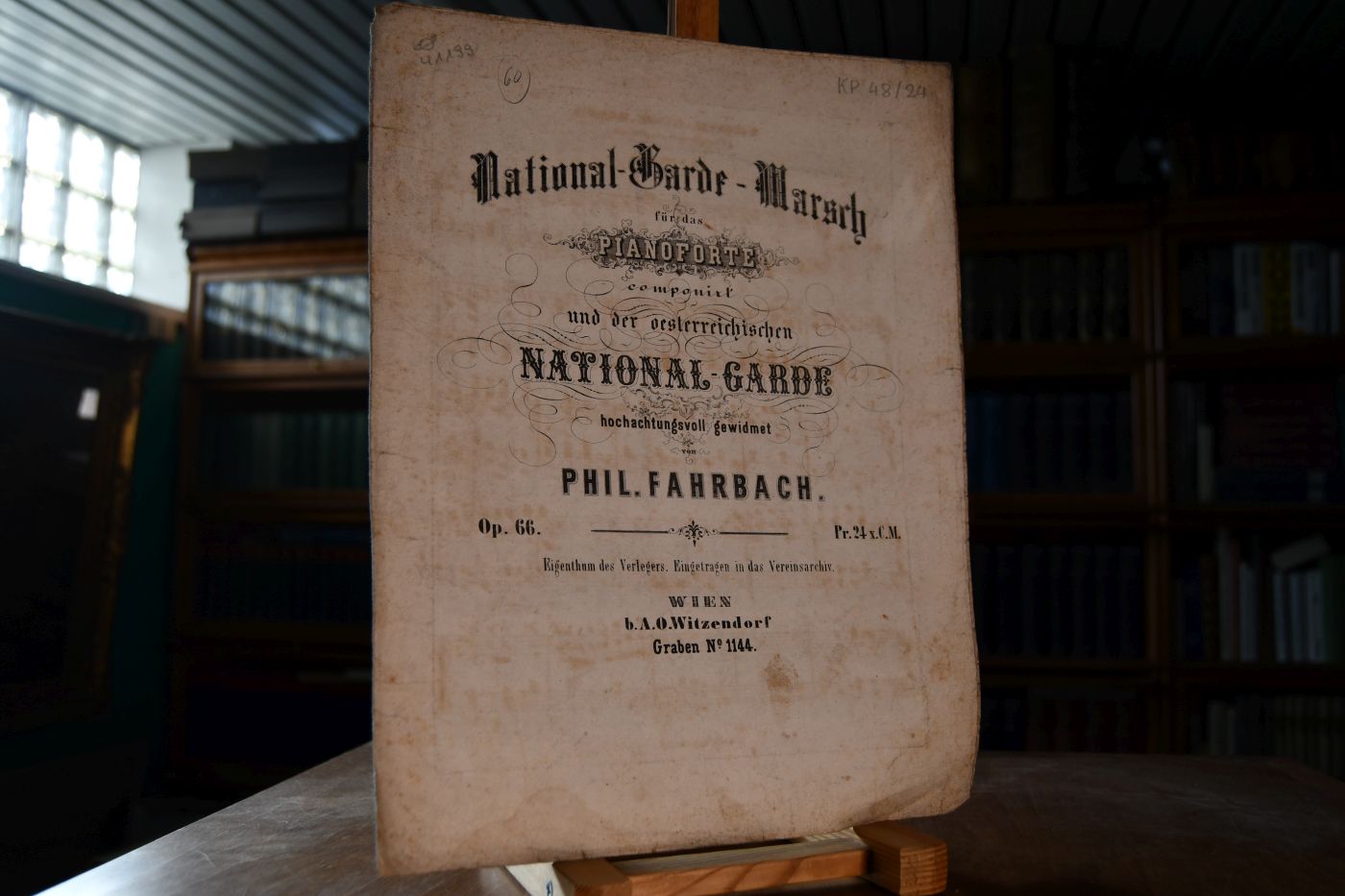 National-Garde-Marsch für das Pianoforte compnirt und der oesterreichischen National-Garde hochachtungsvoll gewidmet. Op. 66.