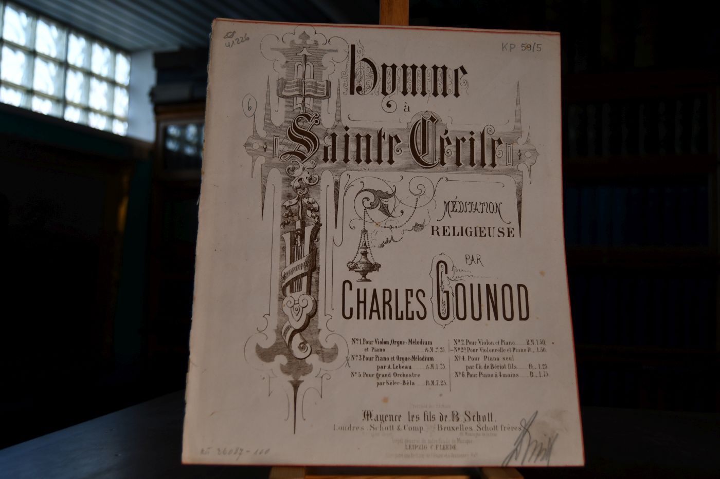 Hymne a Sainte Cecile. Meditation religieuse. No. 3 pour Piano et Orgue-Melodium. Par Alfred Lebeau Op. 91.