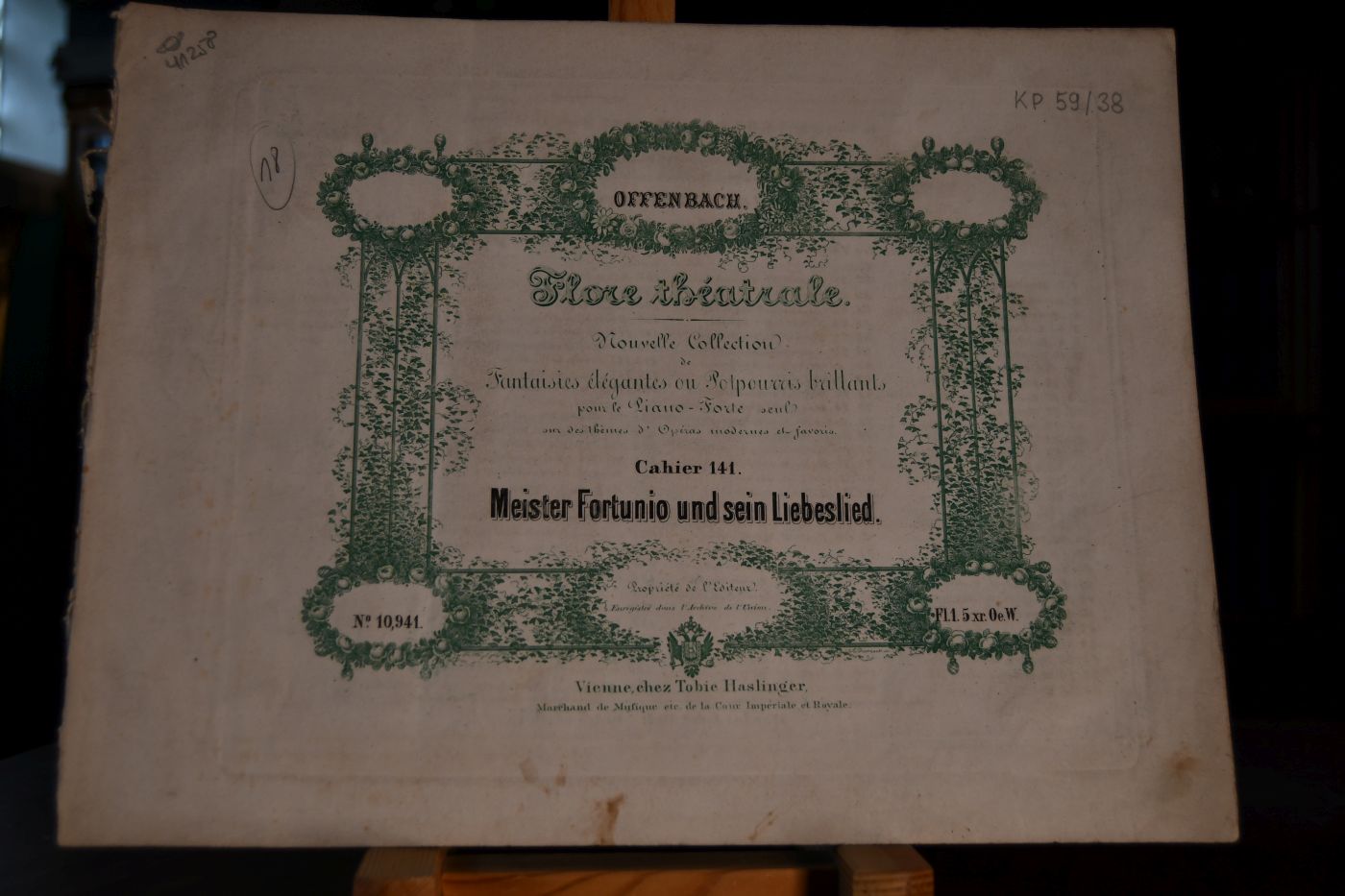 Fantaisie ou Potpourri sur des themes favoris de l`Opera Meister Fortunio und sein Liebeslied.