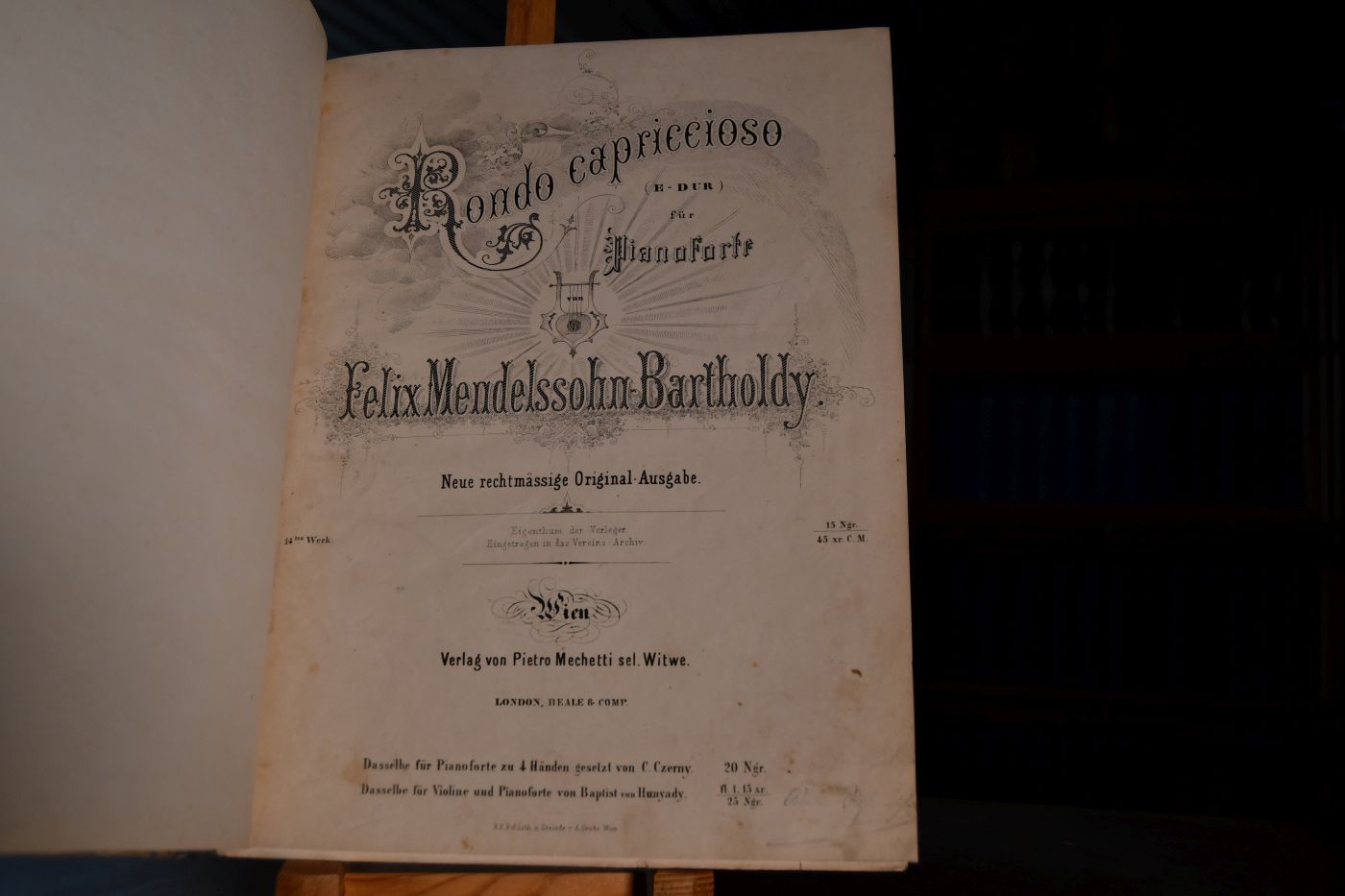 Rondo capriccioso (E-Dur) für Pianoforte. 14. Werk.
