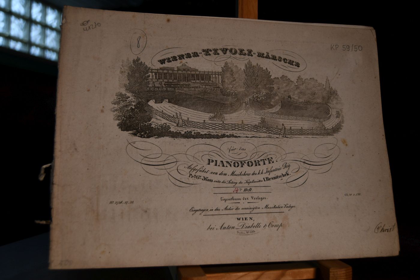 Wiener Tivoli-Märsche für das Pianoforte. Aufgeführt von dem Musikchore des k.k. Infanterie Reg. Prinz-Gustav-Wasa unter der Leitung des Kapellmeisters I.Resnitschek. 14. Heft.