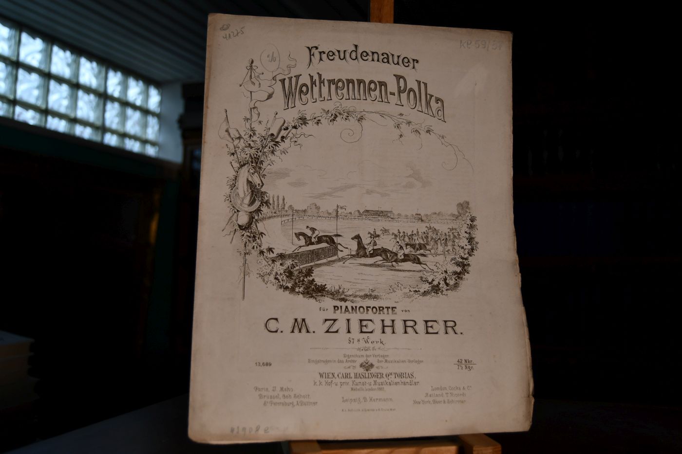 Freudenauer Wettrennen-Polka für Pianoforte. 87. Werk.