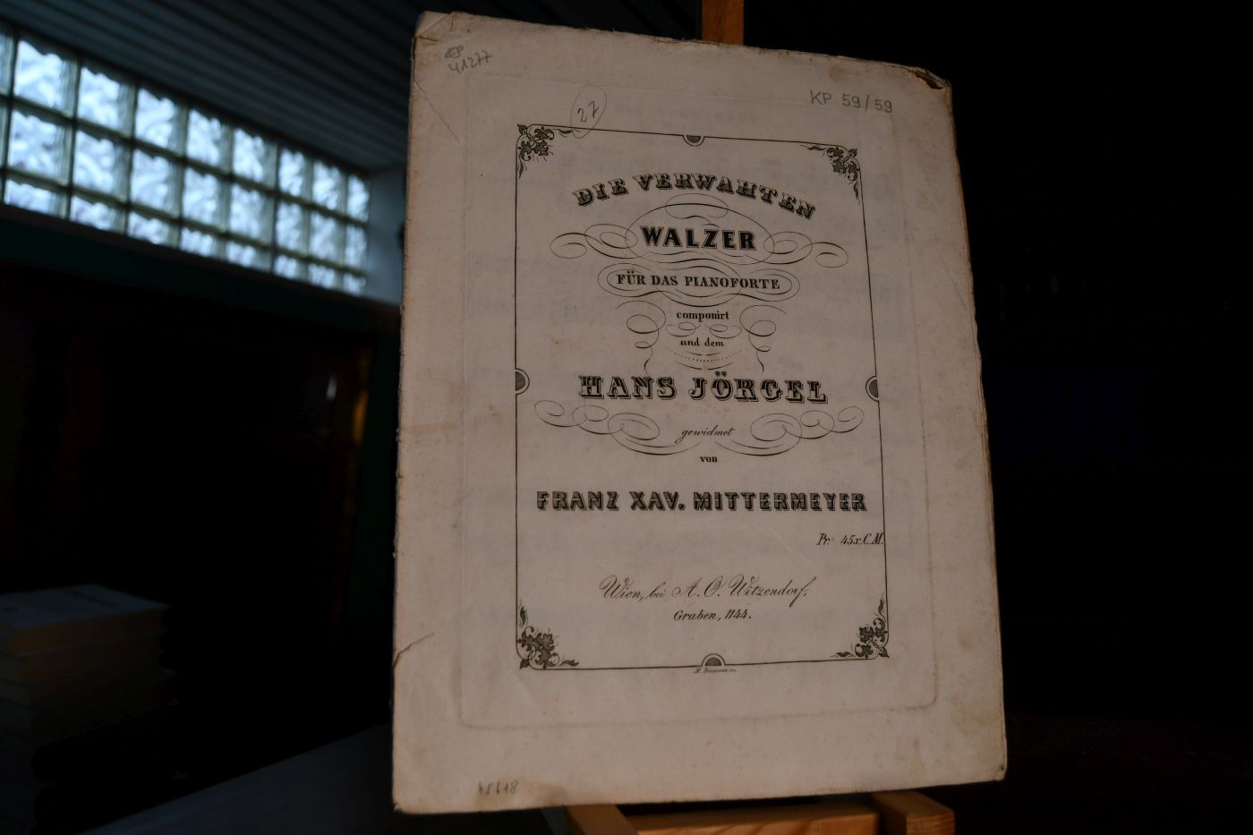 Die Verwahten. Walzer für das Pianoforte componirt und dem Hans Jörgel gewidmet.