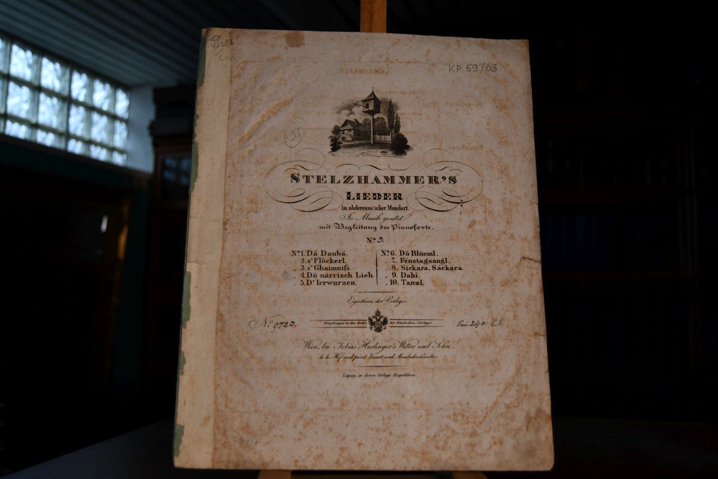 Stelzhammer`s Lieder in obderenns`scher Mundart. In Musik gesetzt mit Begleitung des Pianoforte. No. 3 s`Ghaimniss.