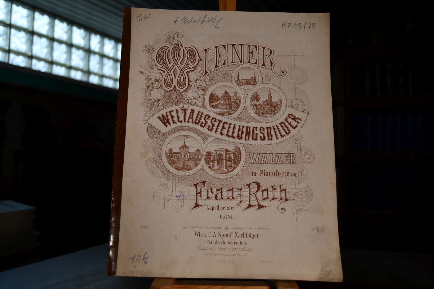Wiener Weltausstellungsbilder. Walzer für Pianoforte. Op. 154.
