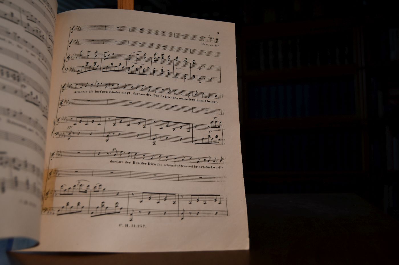 Ariette der Röserl aus dem romantischen Märchen `s Alraunl von A. Klesheim.
