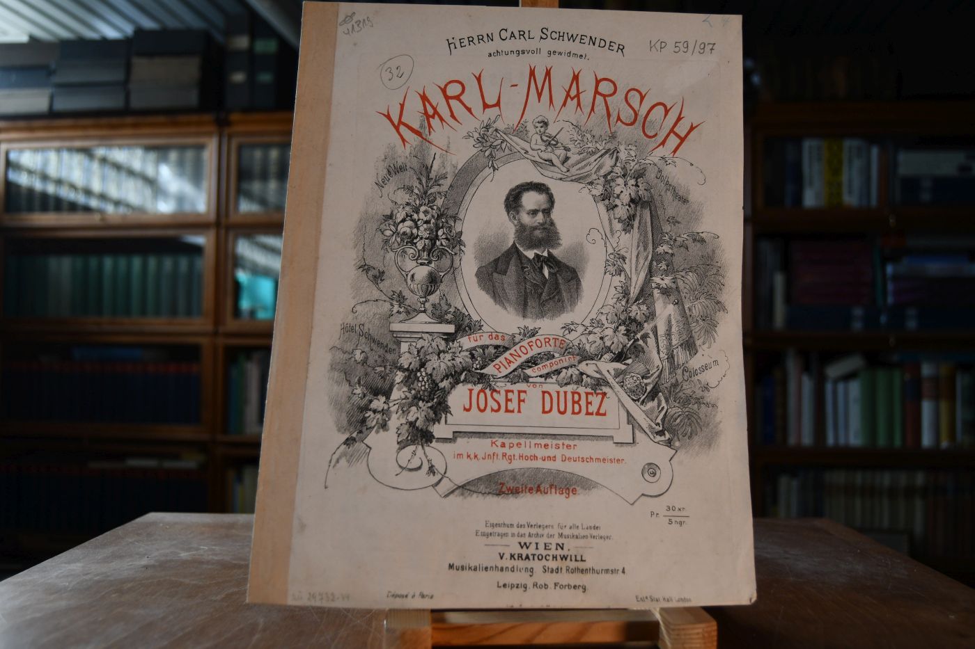 Karl-Marsch. Herrn Carl Schwender auchtungsvoll gewidmet.