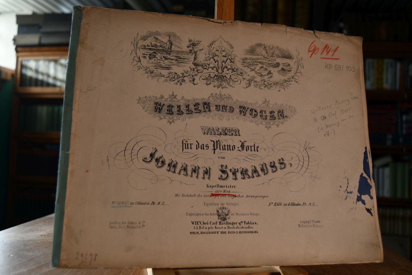 Wellen und Wogen. Walzer für das Piano-Forte. 141. Werk.
