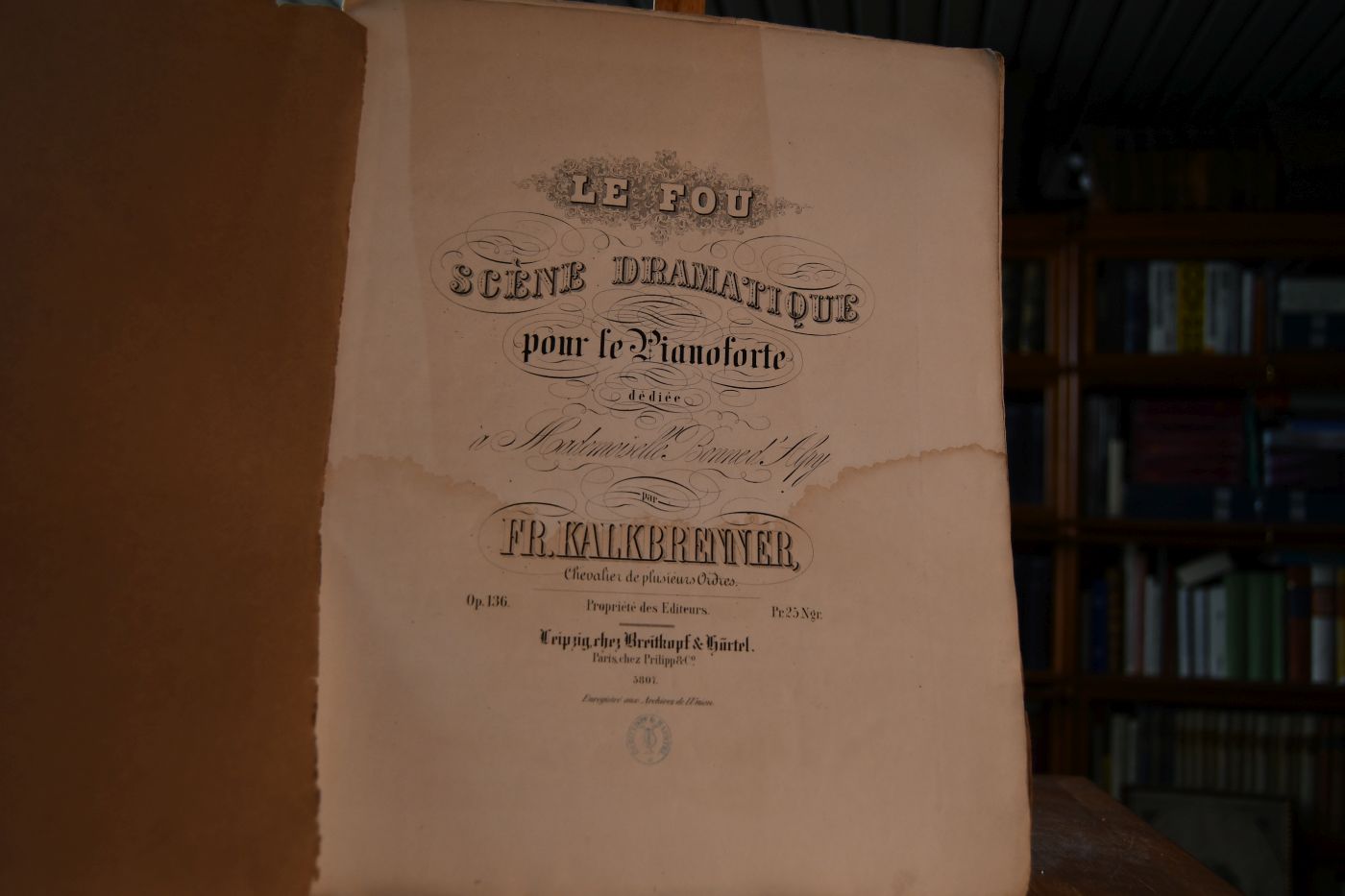 Le Fou. Scene dramatique pour le Pianoforte dediee a Mademoiselle Bonned` Alpy. Op. 136.
