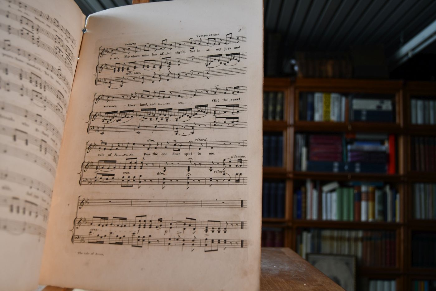 The Vale of Avoca. Ballad written by Charles Jeffrys, the music by Stephen Glover.