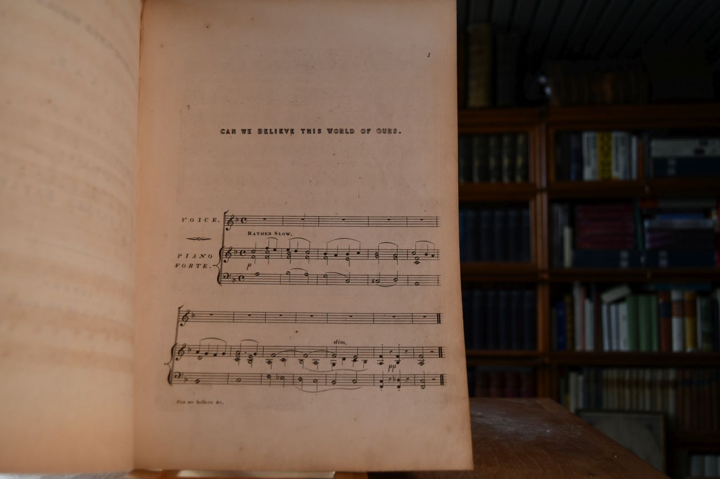 Can we believe this world of ours. Ballad, written by the late Thomas Haynes Bayly.