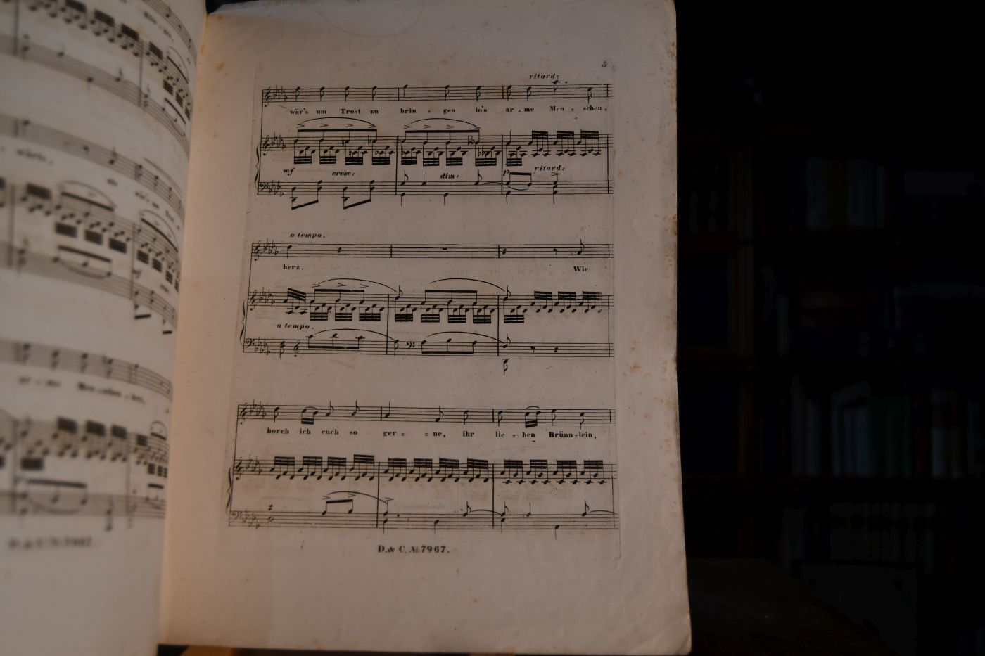Brunnengeplätscher. Gedicht von Joh. Nep. Vogl für eine Singstimme mit Begleitung des Piano-Forte componirt und der wohlgebornen Frau Charlotte Binder achtungsvoll zugeeignet. Op. 34.