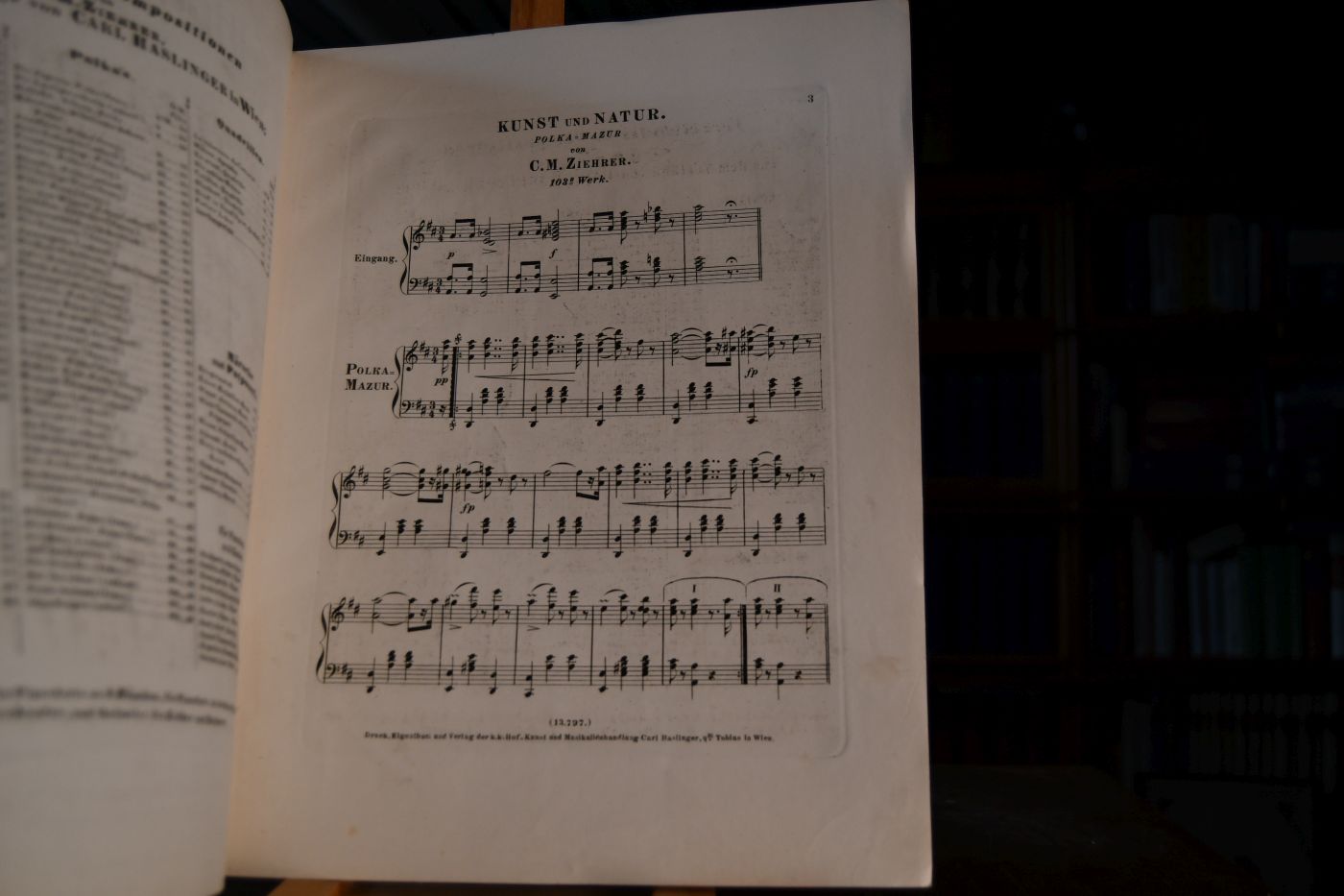 Kunst und Natur. Polka-Mazur für das Piano-Forte. 103. Werk.
