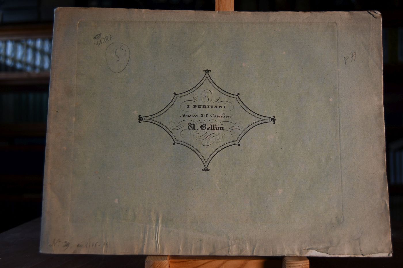 I Puritani. Musica del Cavaliere Vincenzo Bellini ridotta per Piano-Forte del. Mo. Truzzi Dall` Editore dedicata all` Illustrissima Signora Marchesa Tisconti d` Aragona nata Marchesa Gherardini.