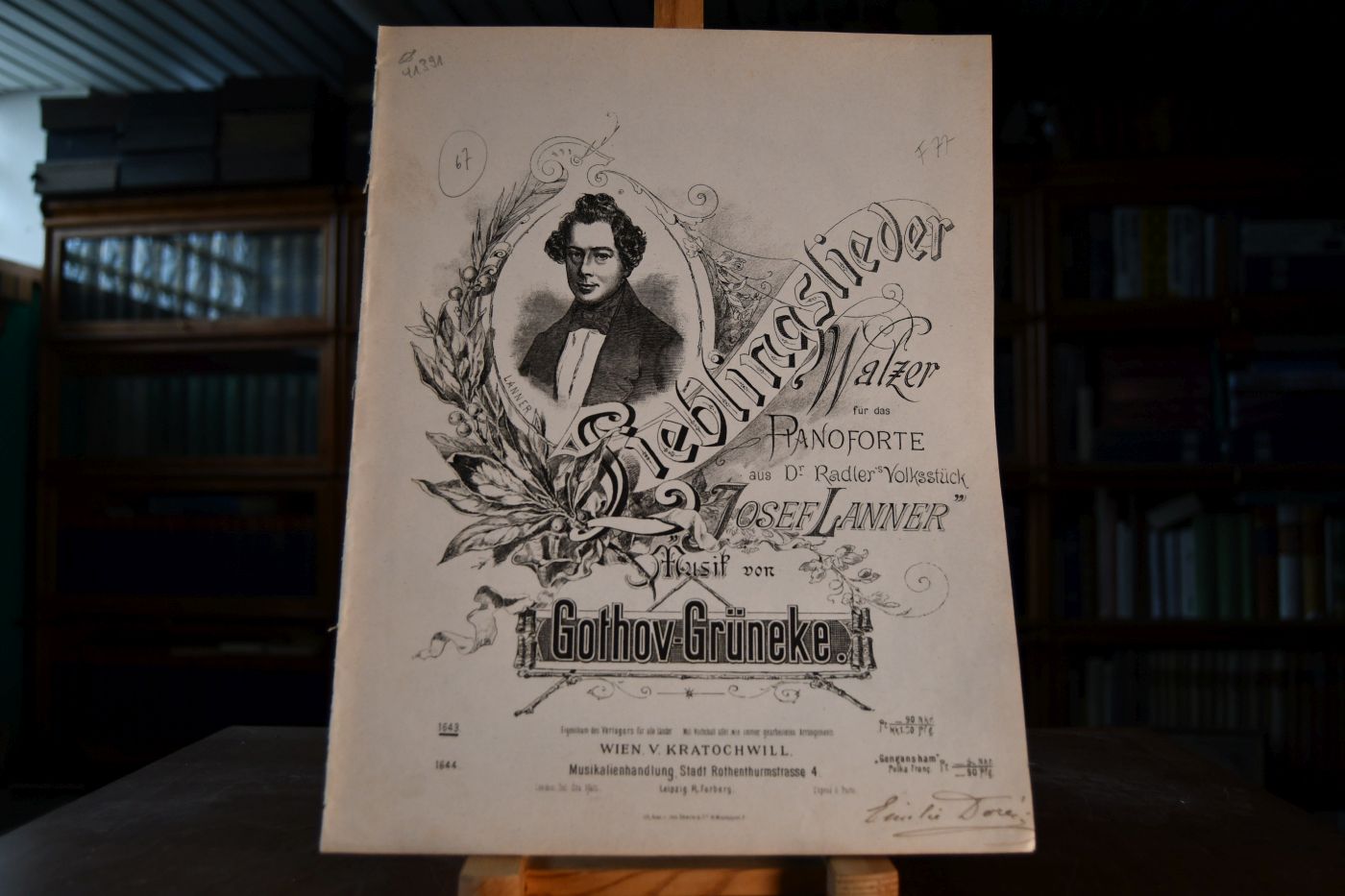 Lieblingslieder. Walzer für das Pianoforte aus Dr. Radler`s Volksstück "Josef Lanner".