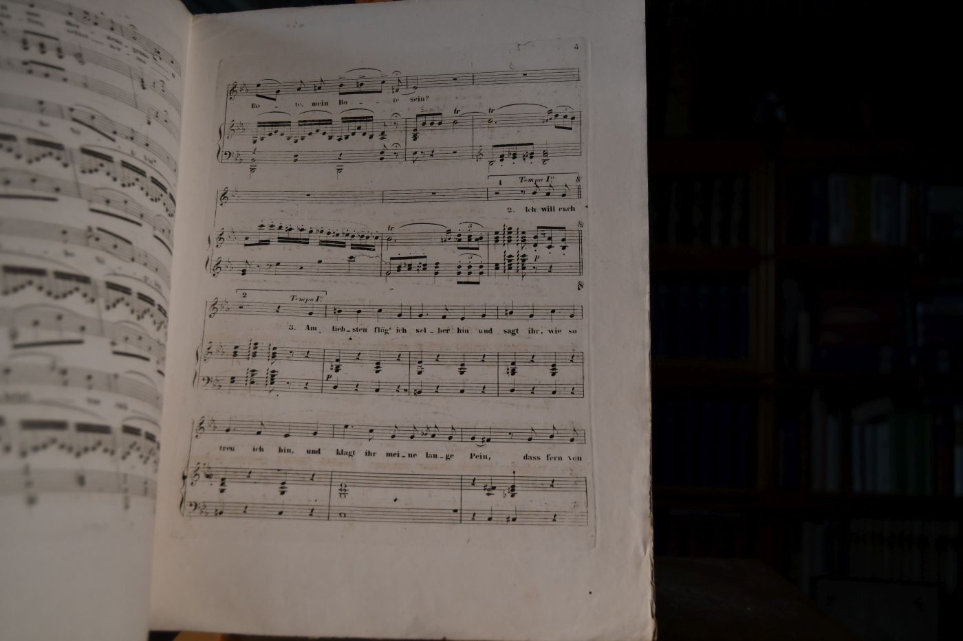 O bitt` euch liebe Vögelein. Lied componiert von Ferd. Gumbert Op. 43. Auswahl beliebter Gesänge und Lieder für eine Alt- oder Bariton-Stimme mit Begleitung des Pianoforte No. 122.