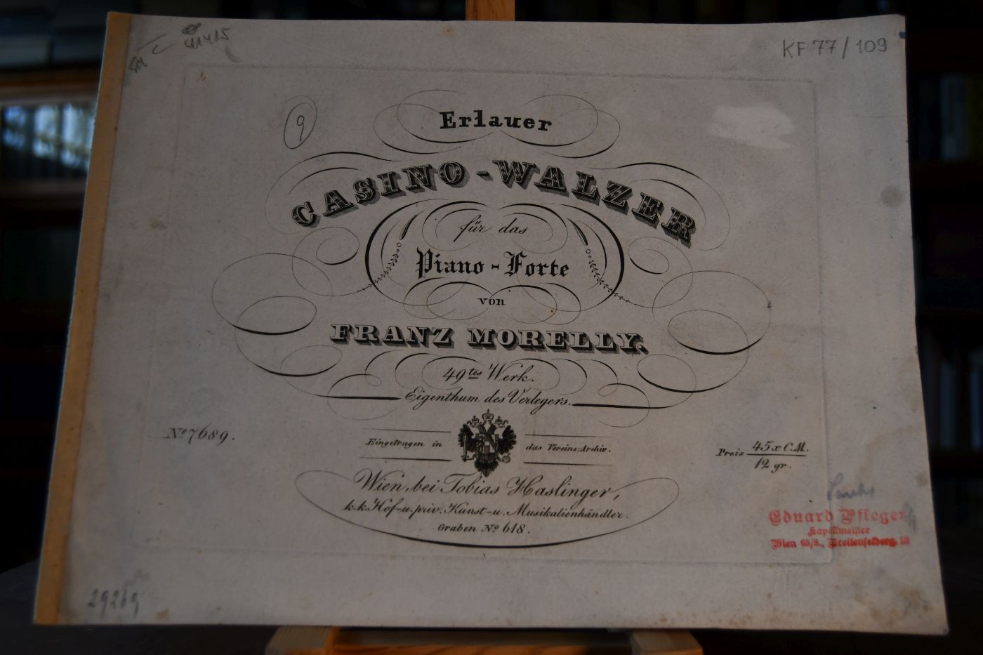 Erlauer Casino-Walzer für das Piano-Forte. 49. Werk.