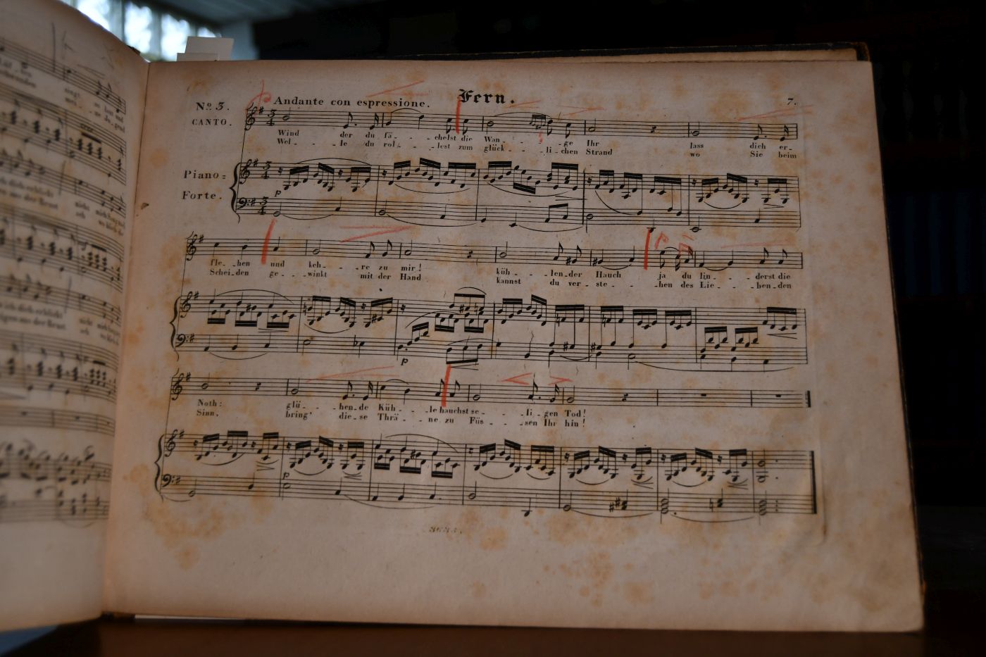 Lieder mit Begleitung des Pianoforte componirt von A.F. Lindblad aus dem Schwedischen übertragen von A. Dohrn Hefte I-III (ohne die Lieder Nr. 9 u. 10 in Heft III) in einem Band.