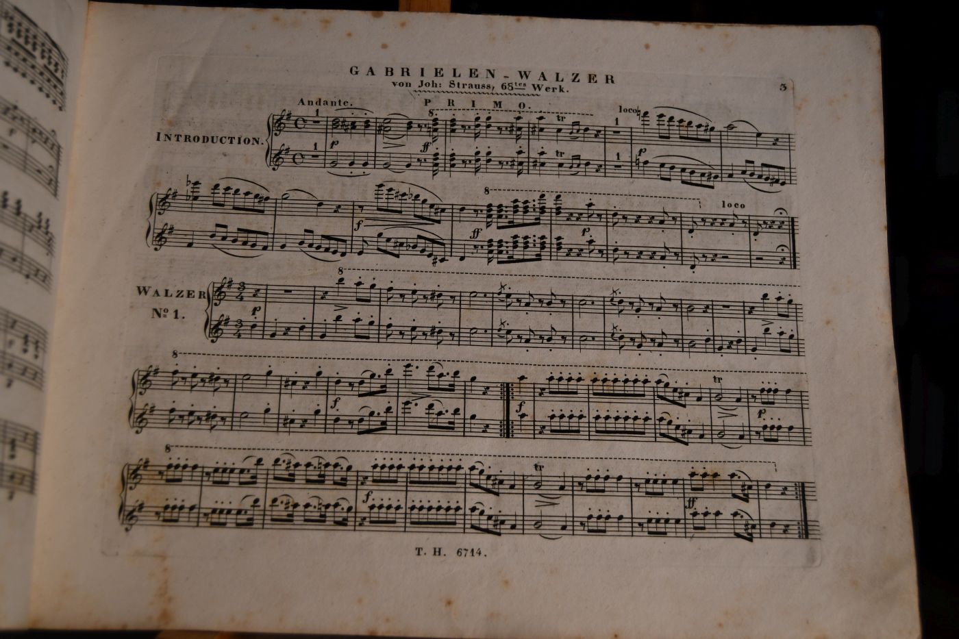 Gabrielen-Walzer für das Pianoforte zu vier Händen. Sr. kaiserlichen Hoheit dem durchlauchtigsten Prinzen und Herrn Anton Victor, Erzherzog von Oesterreich etc. in tiefster Ehrfurcht gewidmet. 68tes Werk.