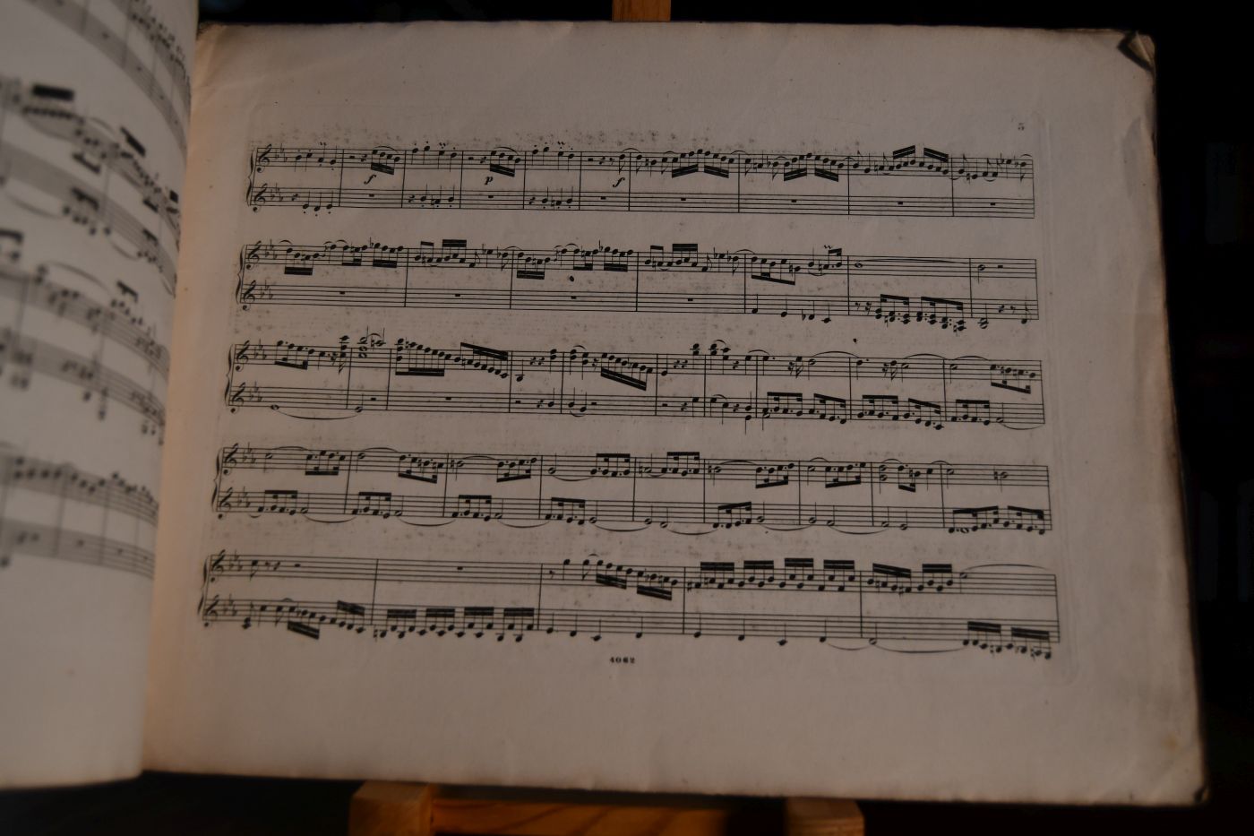 Compositionen für die Orgel von J.S. Bach eingerichtet für das Pianoforte zu vier Händen von F.X. Gleichauf. Heft V Präludium et Fuga Esdur.