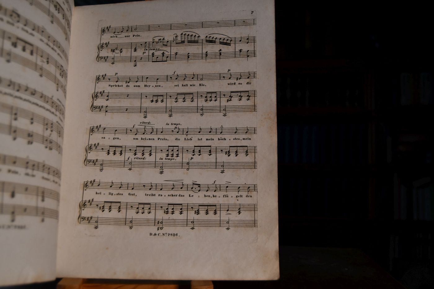 Jedem das Seine, von Jeiteles. Ob sie wohl kommen wird, von M.G. Saphir. In Musik gesetzt für eine Singstimme mit Begleitung des Pianoforte und der wohlgebornen Frau Anna Schönfeld achtungsvoll gewidmet. Op. 43.