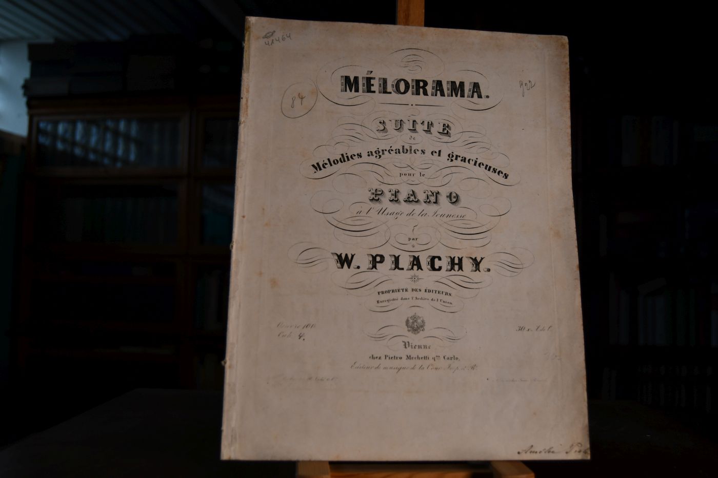 Melorama. Suite de Melodies agreables et gracieuses pour le Piano a`l Usage de la Jeunesse. Oeuvre 100 Cah. 4.