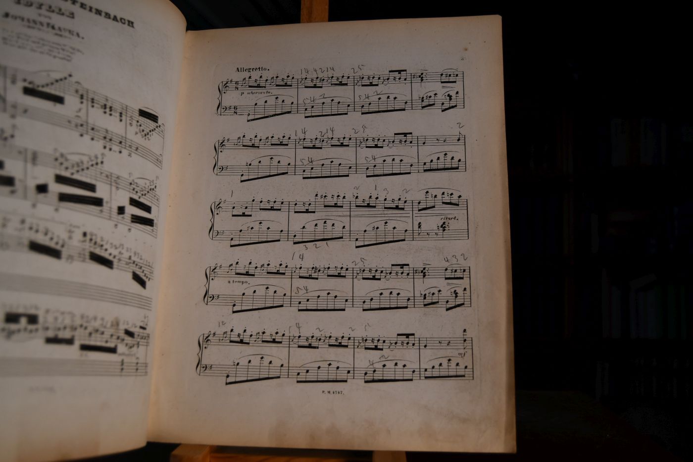 Erinnerung an Steinbach. Idylle für Pianoforte. Herrn Doctor Hugo Caspar freundschaftlichst gewidmet. 32. Werk.
