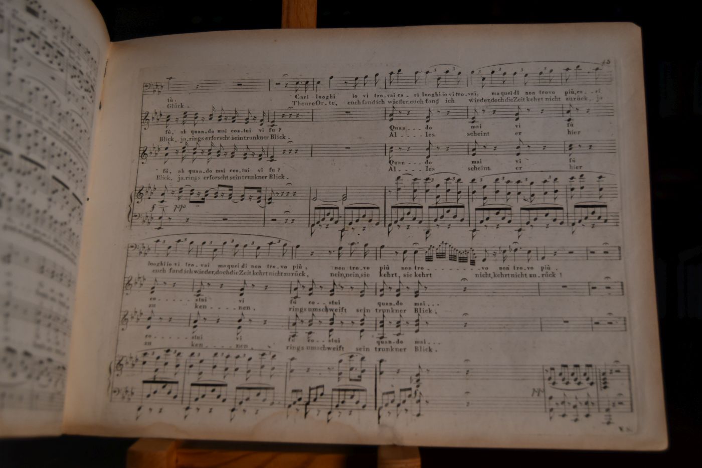 Die Nachtwandlerin (La Sonnambula). Grosse romantisch-lyrische Oper mit italienischem und deutschem Texte. Clavierauszug. No. 4a Recitativ u. Cavatina.
