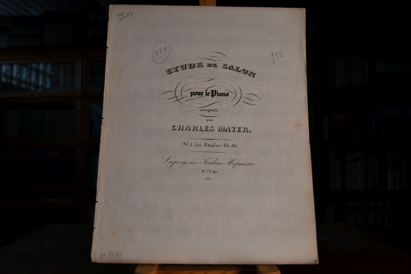Etude de Salon pour le Piano. No. 3 des Etudes Oe. 55.