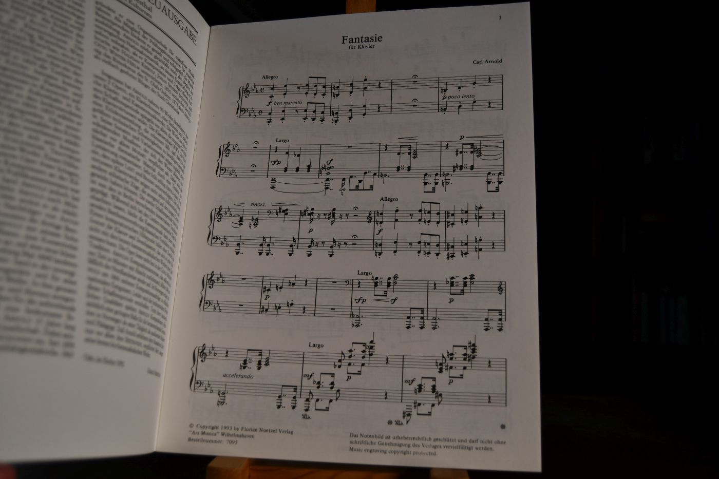 Fantasie für Klavier op. 20 (AWV 37) herausgegeben von Heinrich W. Schwab.