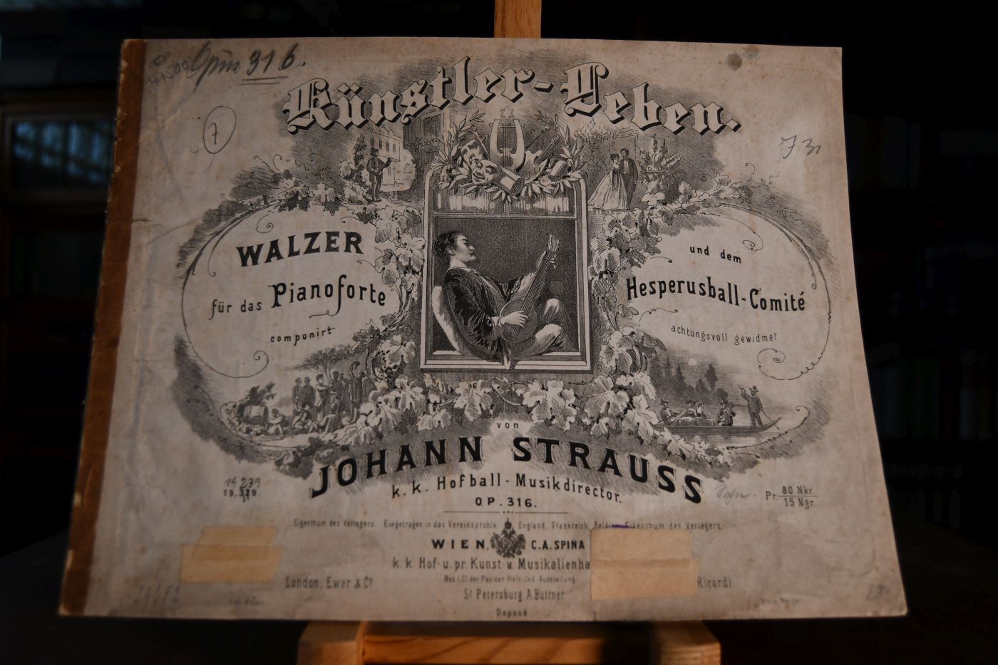 Künstler-Leben. Walzer für das Pianoforte componirt und dem Hesperusball-Comite achtungsvoll gewidmet.